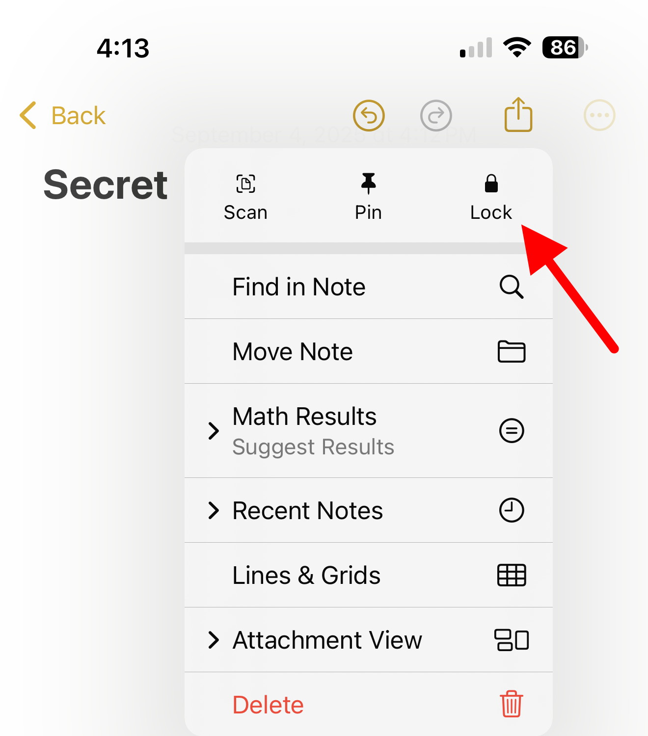 Lock Note